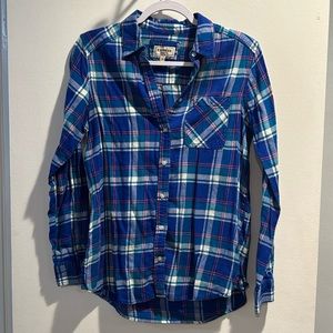 Express Cotton “Flannel” Button Down Top